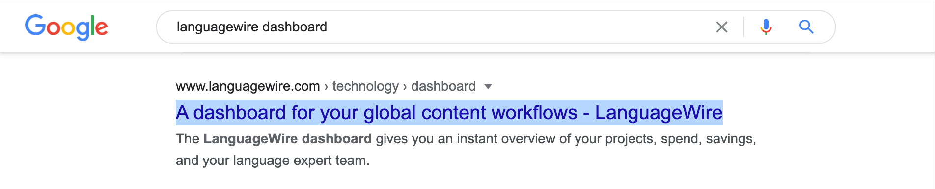 Exemple de meta title sur Google