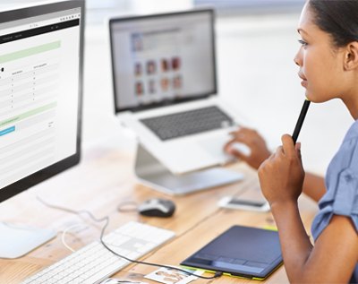 Person, die unsere API-Bibliothek verwendet